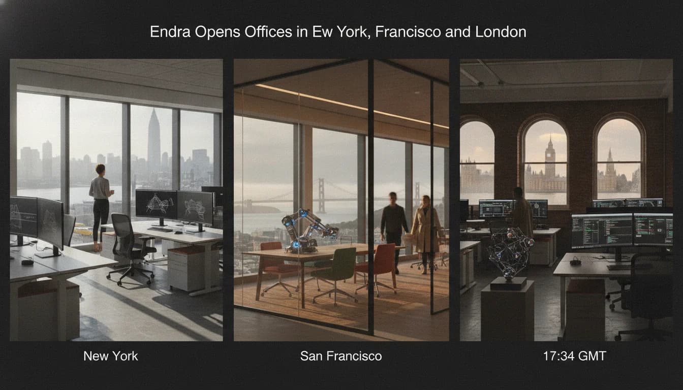 Endra Opens Offices in New York, San Francisco and London